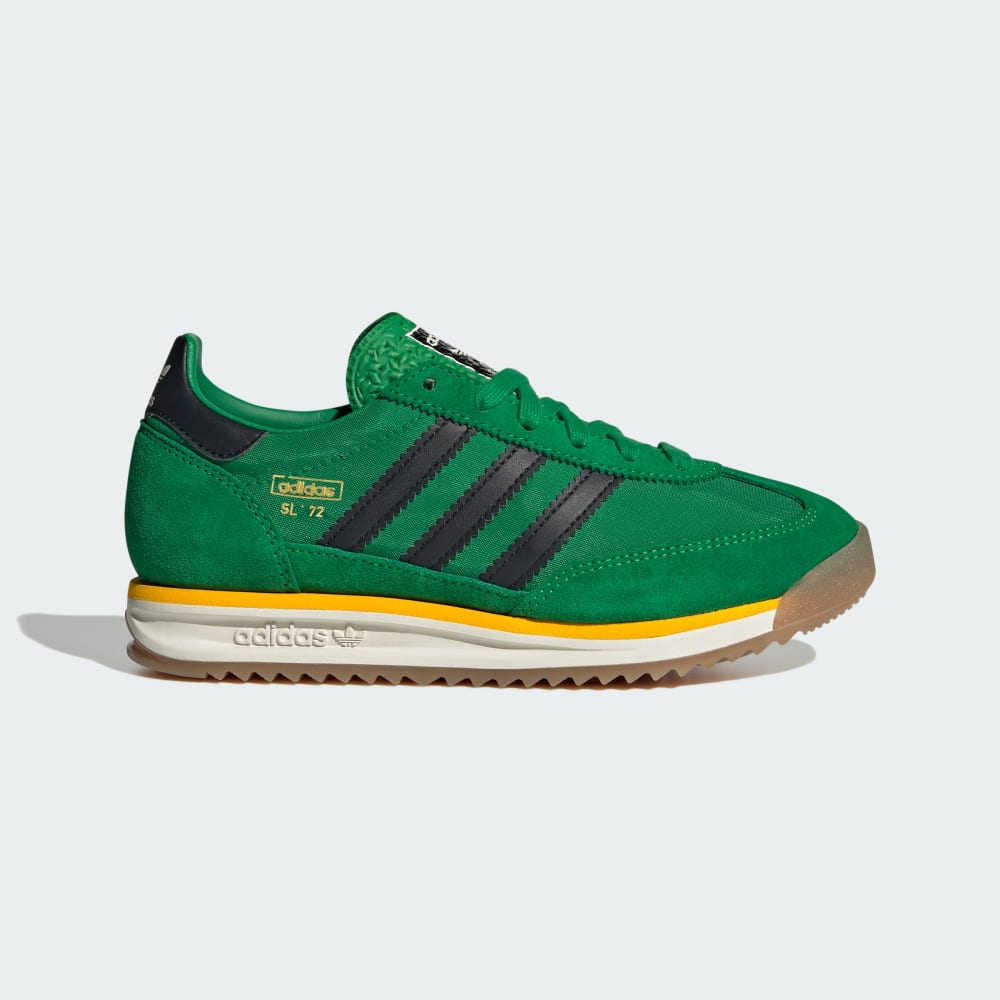 

Кроссовки Adidas SL 72 RS Shoes Kids, цвет Green/Core Black/Crew Yellow