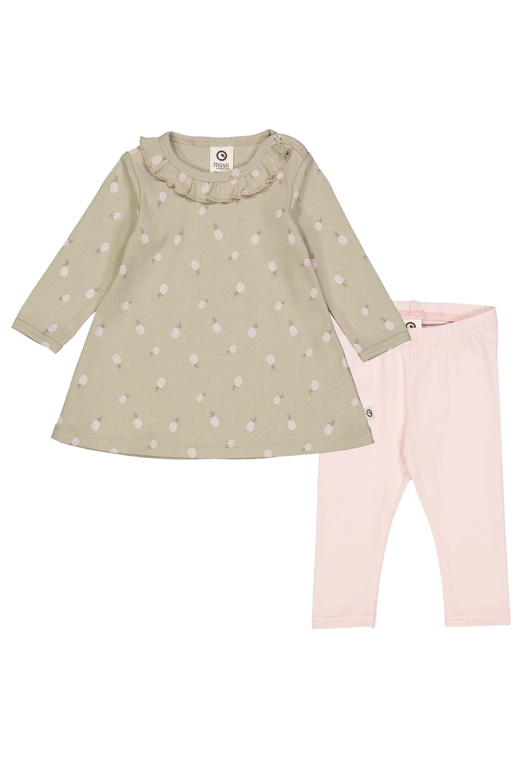 

Свитер SET Müsli by GREEN COTTON, цвет Soft Green Poetry Green Mary