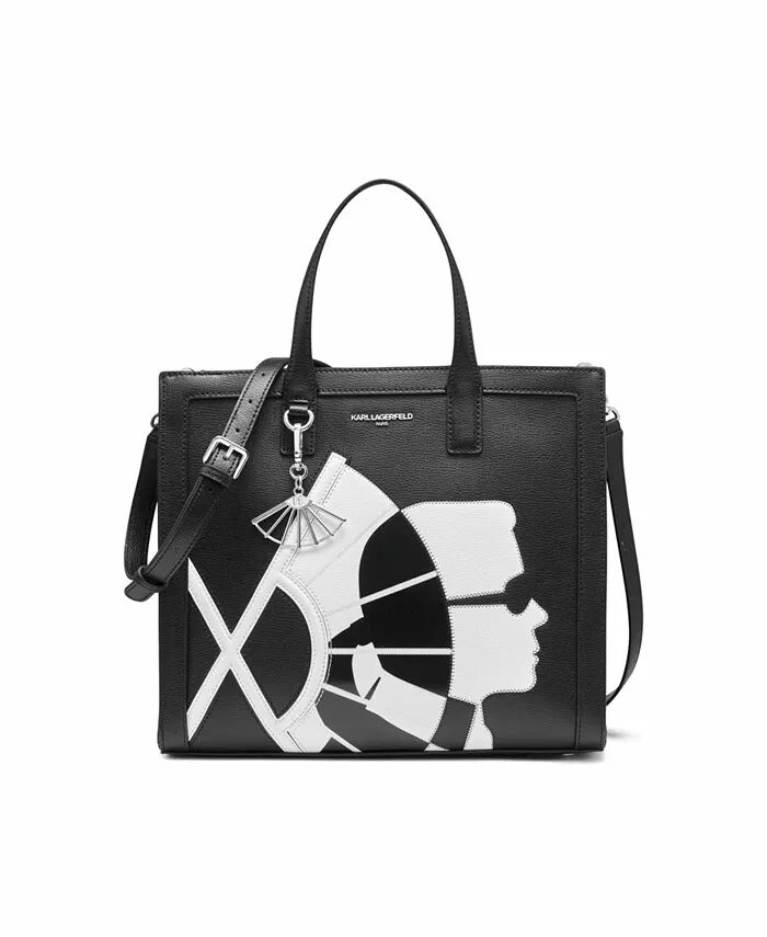 

Сумка-тоут Nouveau среднего размера KARL LAGERFELD PARIS, белый