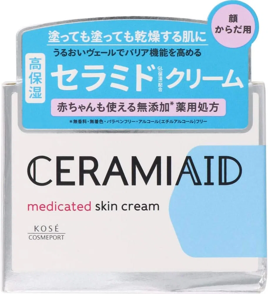 Набор кремов Ceramide Medicated Skin Cream, Kose Cosmeport, 10 шт., 140 г, белый