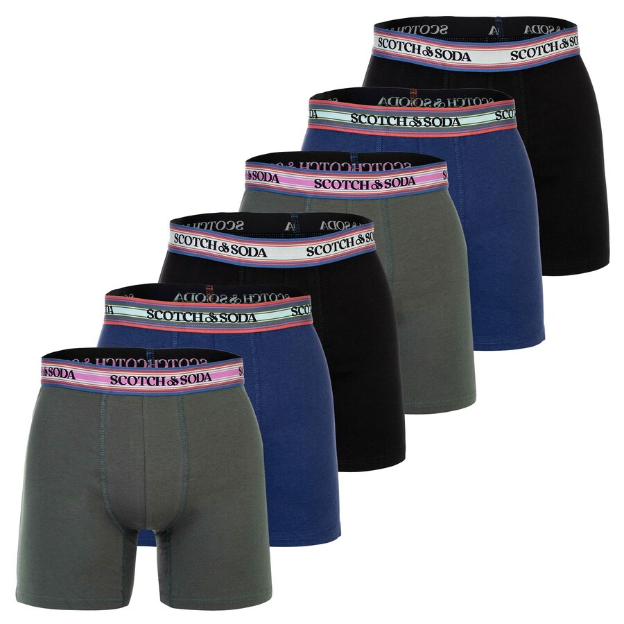 

Боксерские шорты SCOTCH & SODA, цвет Blue/Grey/Black