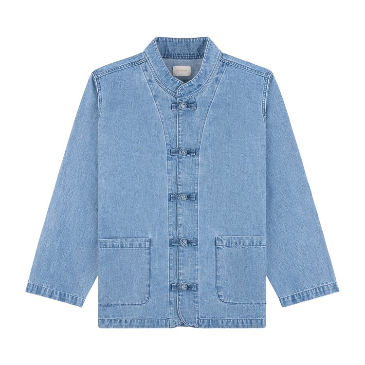 

Куртка Aimé Leon Dore Denim Collarband Jacket 'Light Wash', синий