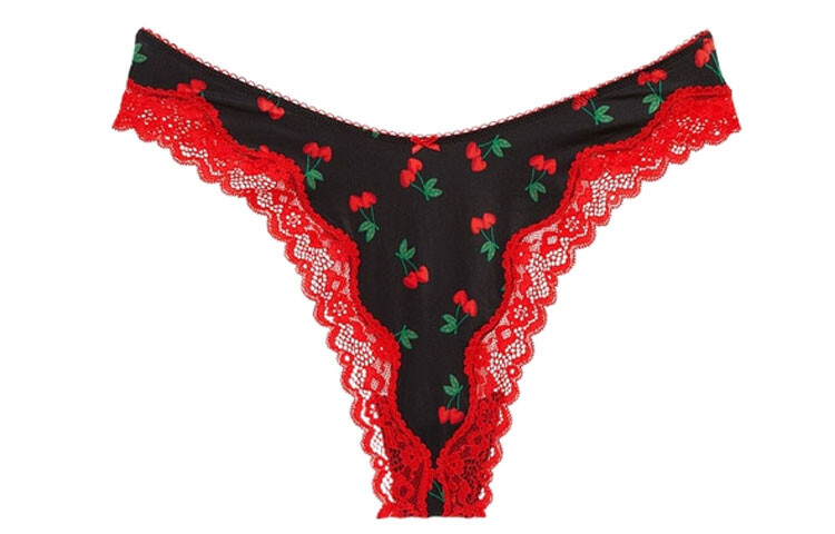 

Женские трусы Victoria's Secret, цвет 1 Motoiri (black cherry print)