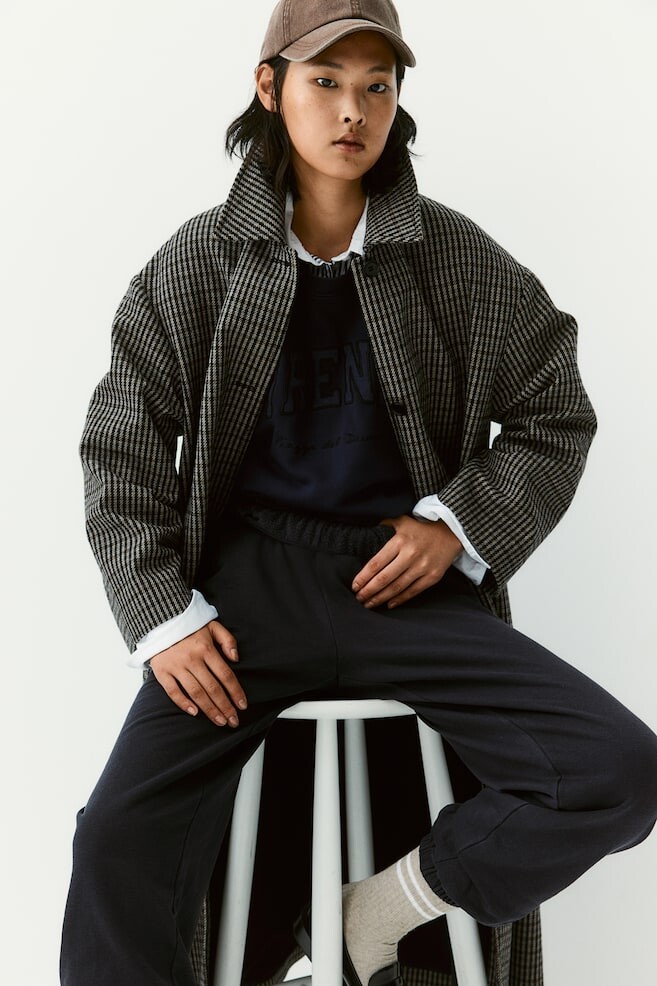

Джоггеры стираного вида H&M, серый