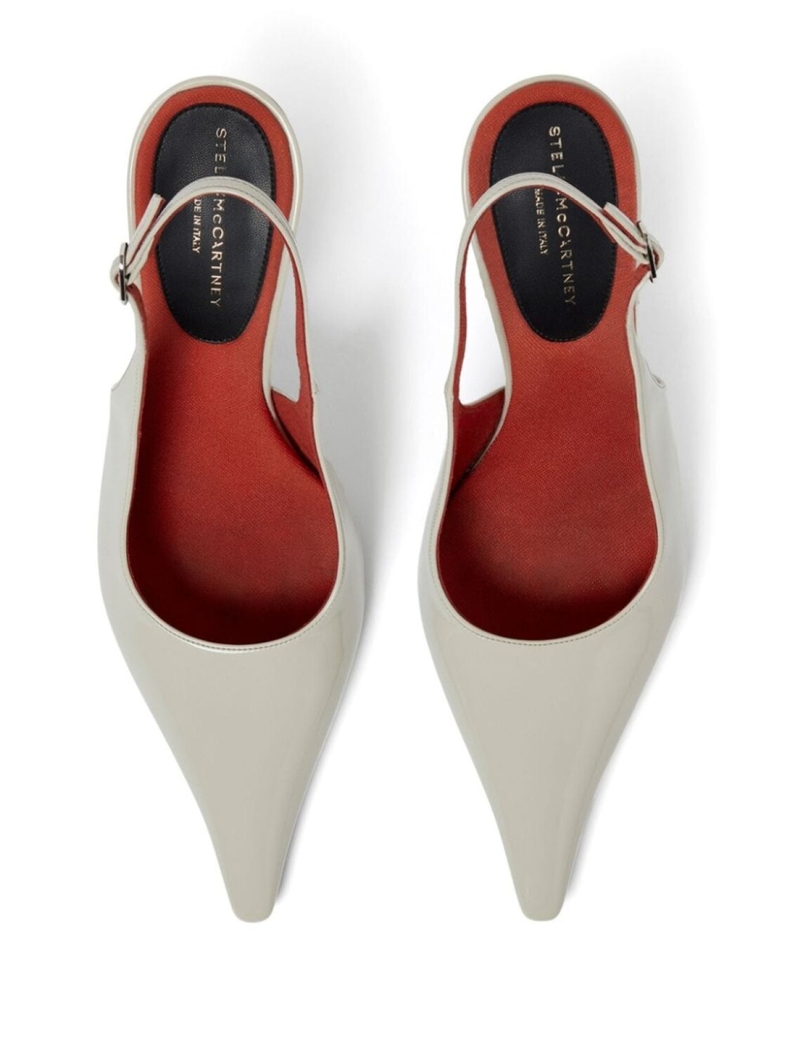 Stella McCartney туфли-лодочки Elsa 90 мм с открытой пяткой, белый — фото 4