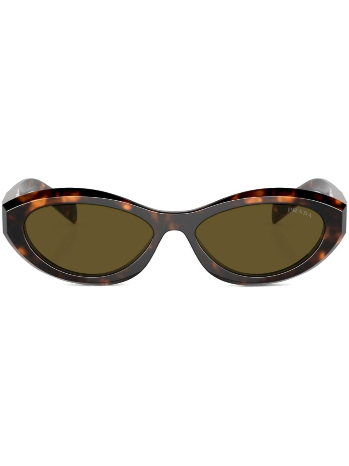 

Prada Eyewear солнцезащитные очки в овальной оправе, зеленый