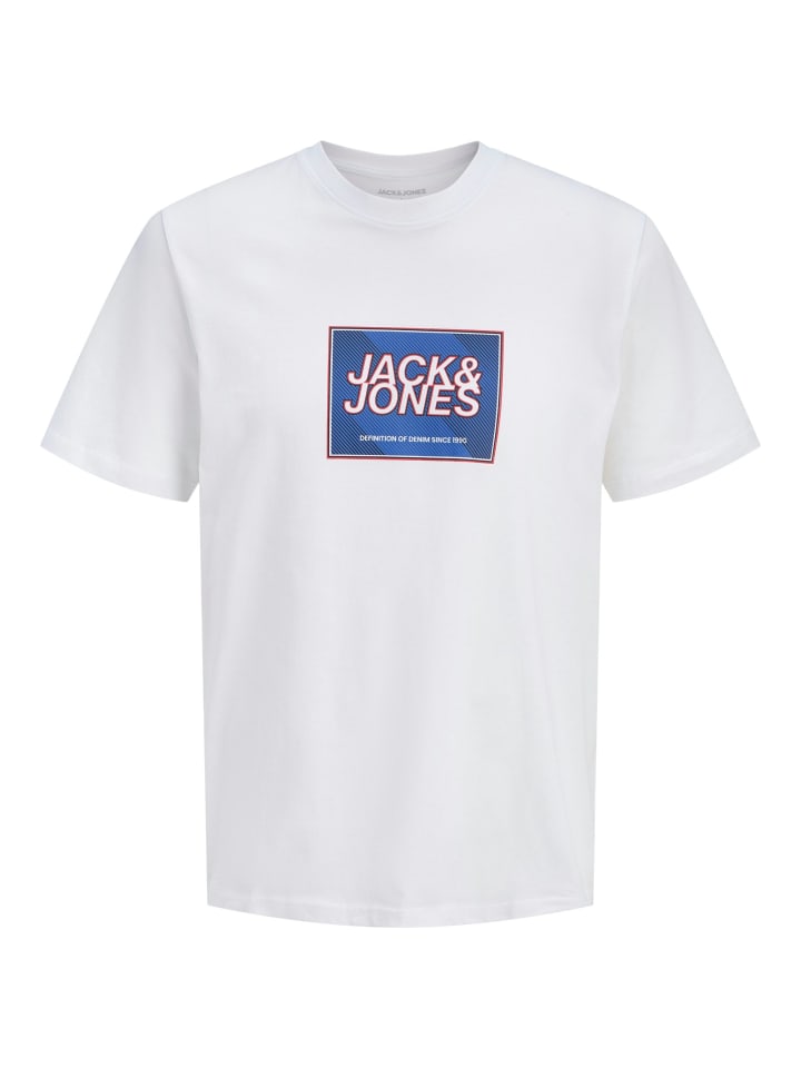 

JACK & JONES Junior Футболка JJRAIN TEE S/S CREW NECK JNR ярко-белого цвета, Белый, JACK & JONES Junior Футболка JJRAIN TEE S/S CREW NECK JNR ярко-белого цвета