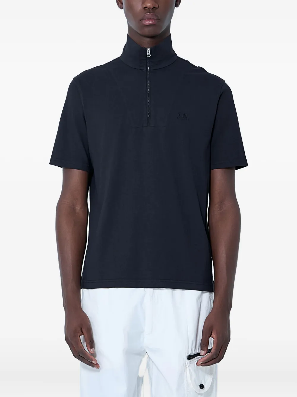 

Рубашка поло с воротником на молнии C.P. Company, черный