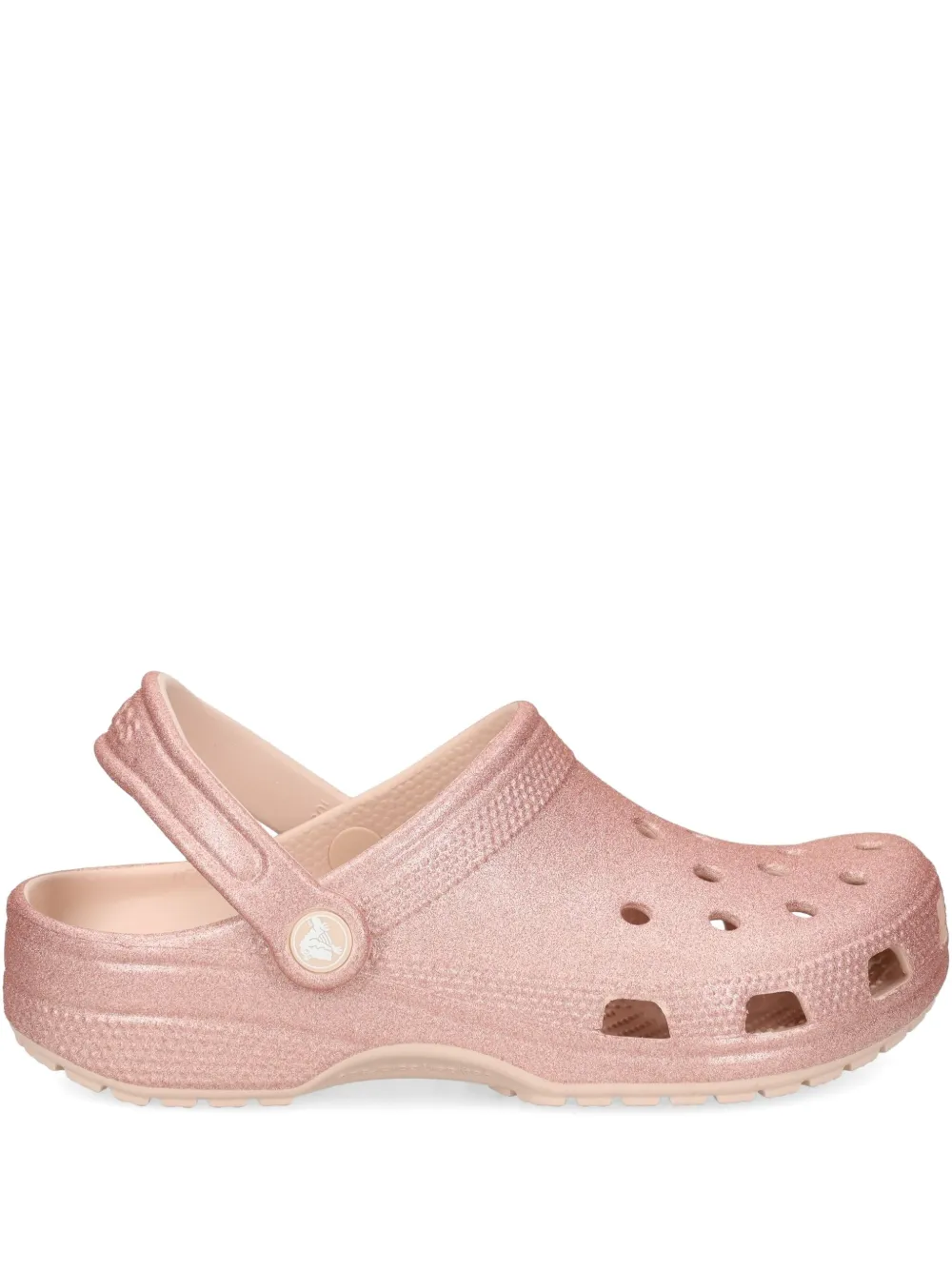 Блестящие сабо-сандалии Crocs, розовый