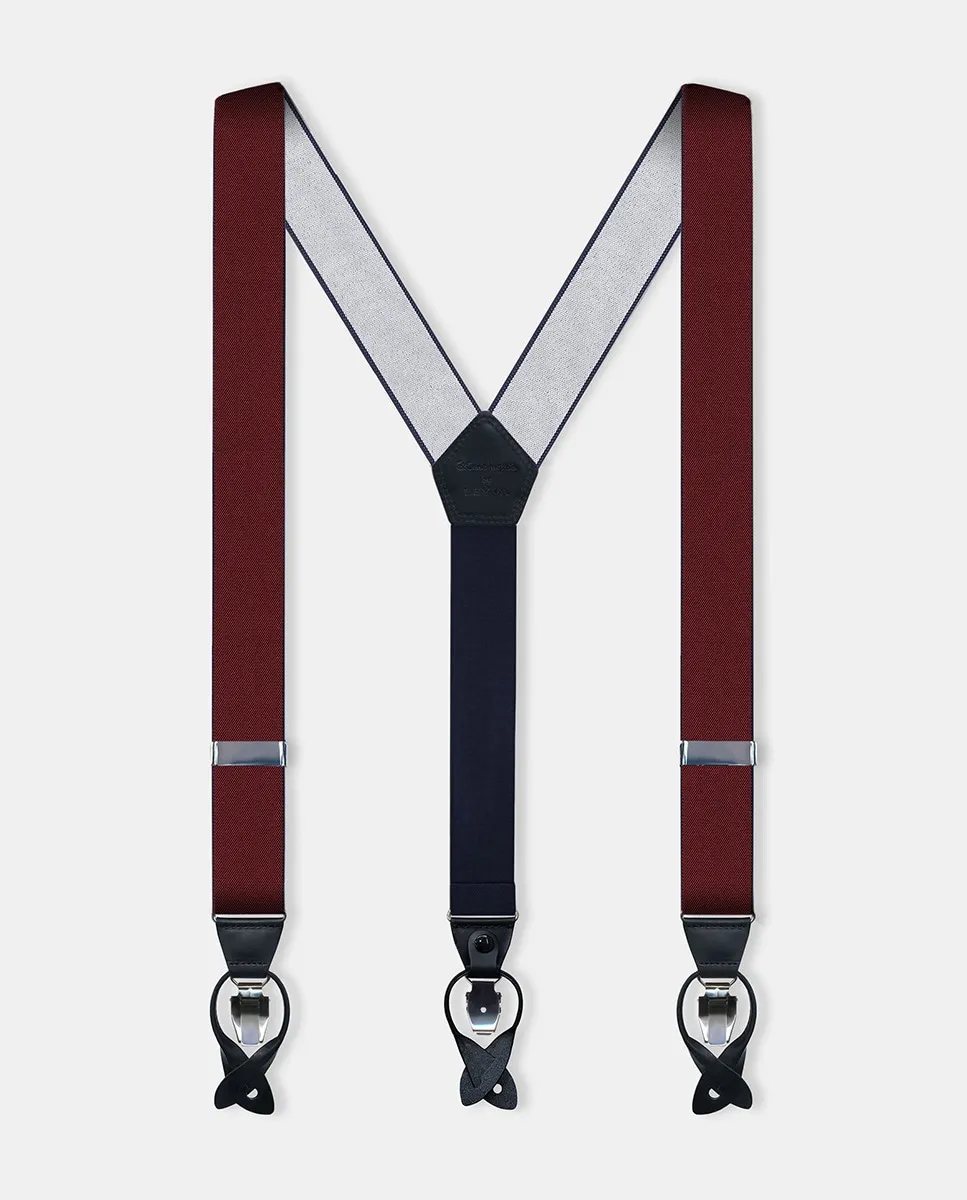 

Двойной ремень для мужчин в футляре Leyva, красный