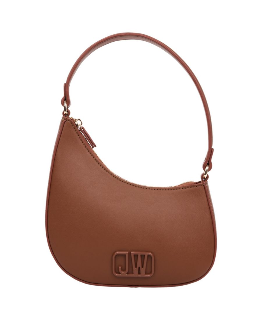 

Гладкая сумка через плечо из искусственной кожи с объемным логотипом в тон Jason Wu, Brown