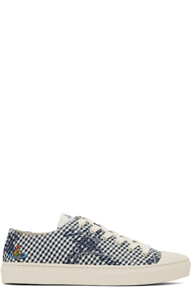 

Кроссовки Plimsoll с низким верхом темно-синего цвета Vivienne Westwood