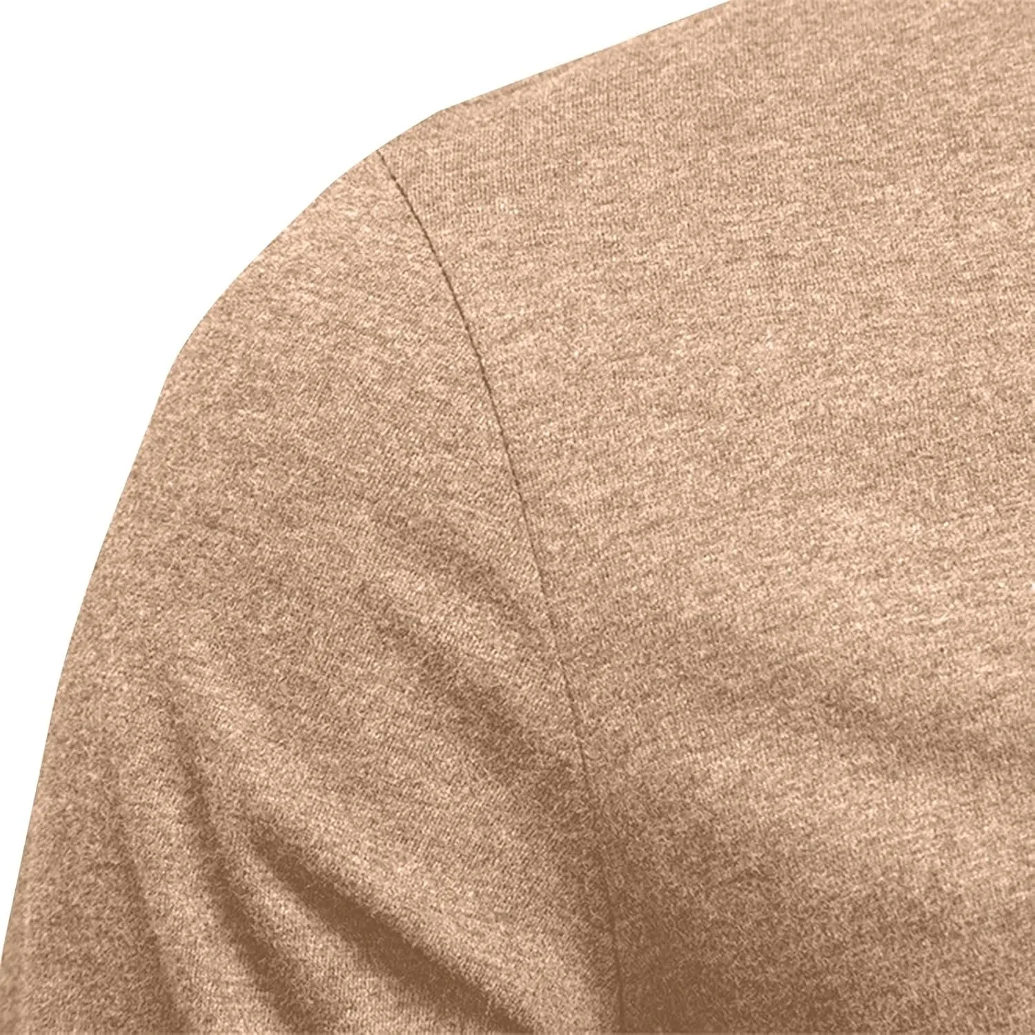Мужская хлопковая футболка-поло slim fit с длинным рукавом и v-образным вырезом — фото 4