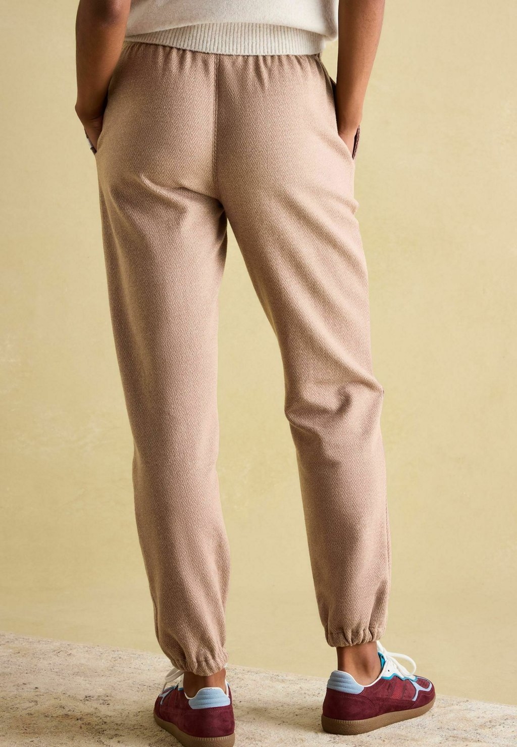 

Спортивные брюки REGULAR FIT HERRINGBONE LEG JOGGERS Tom Joule, коричневый