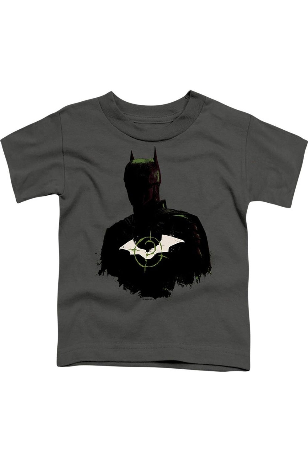 

Футболка с силуэтом Бэтмена и логотипом Загадочника для малышей Gildan, Charcoal