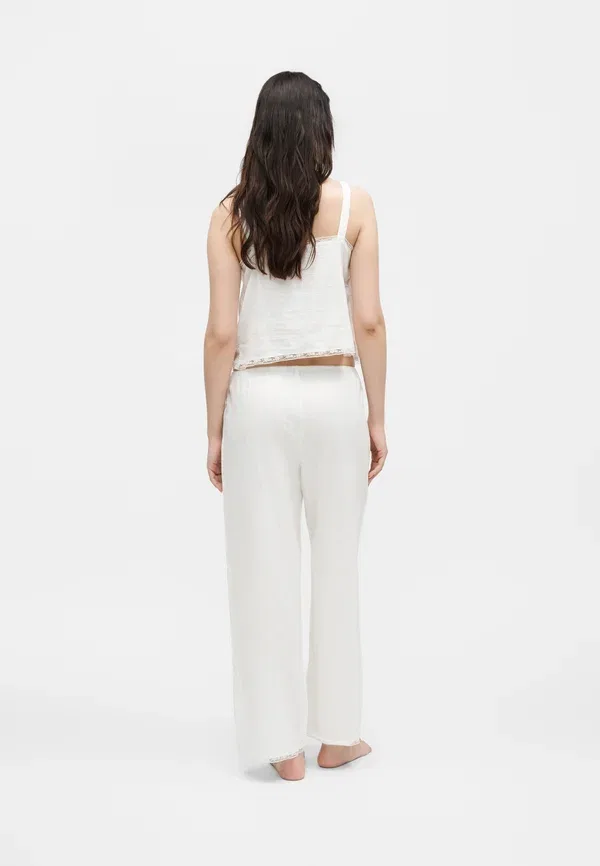 Пижамные штаны Gap, new off white, новый светло-бежевый — фото 3