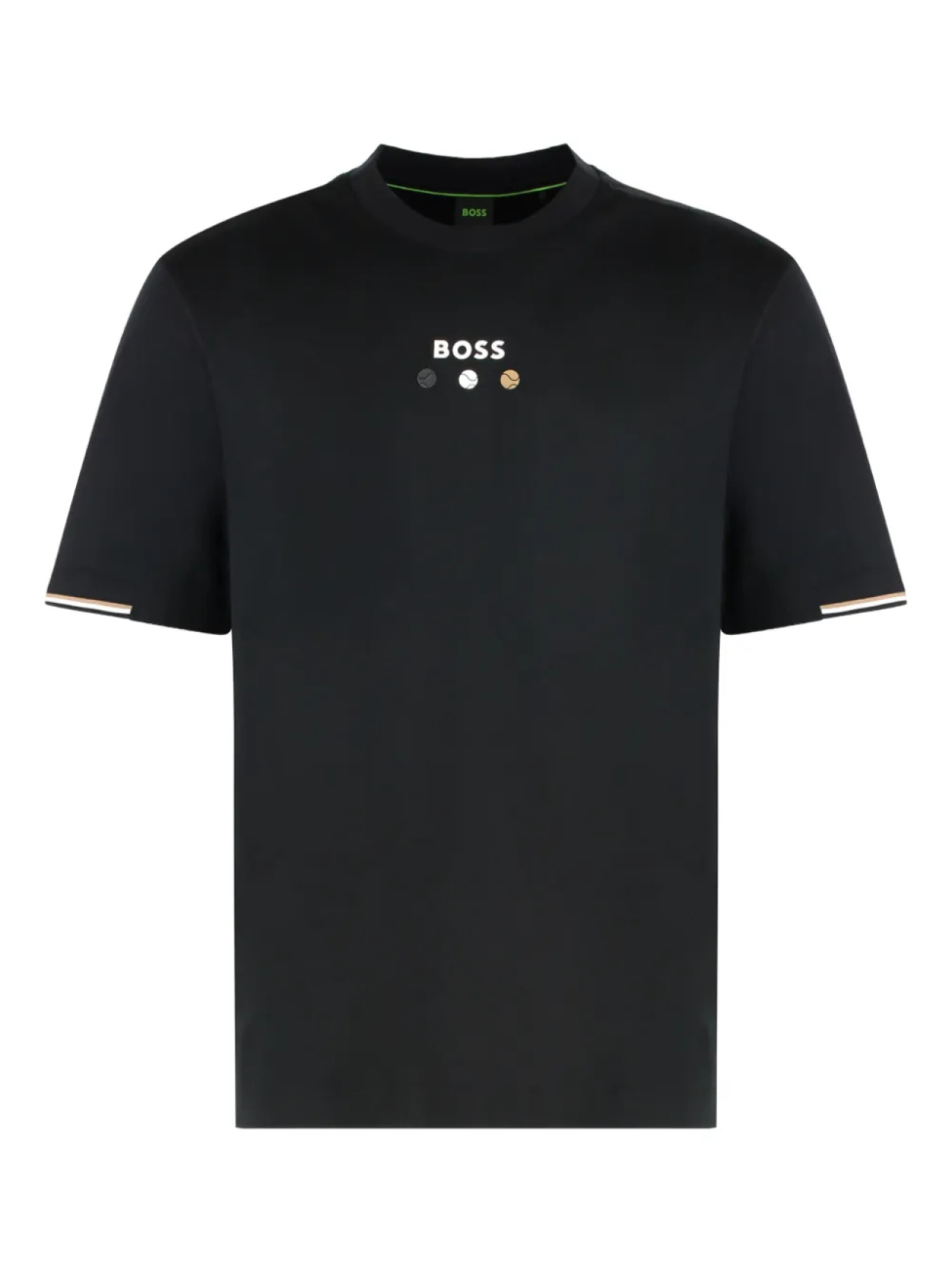 

Футболка из хлопка с логотипом BOSS, черный