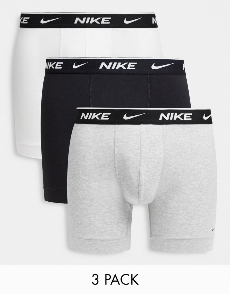 

Набор из 3 серых боксеров Nike