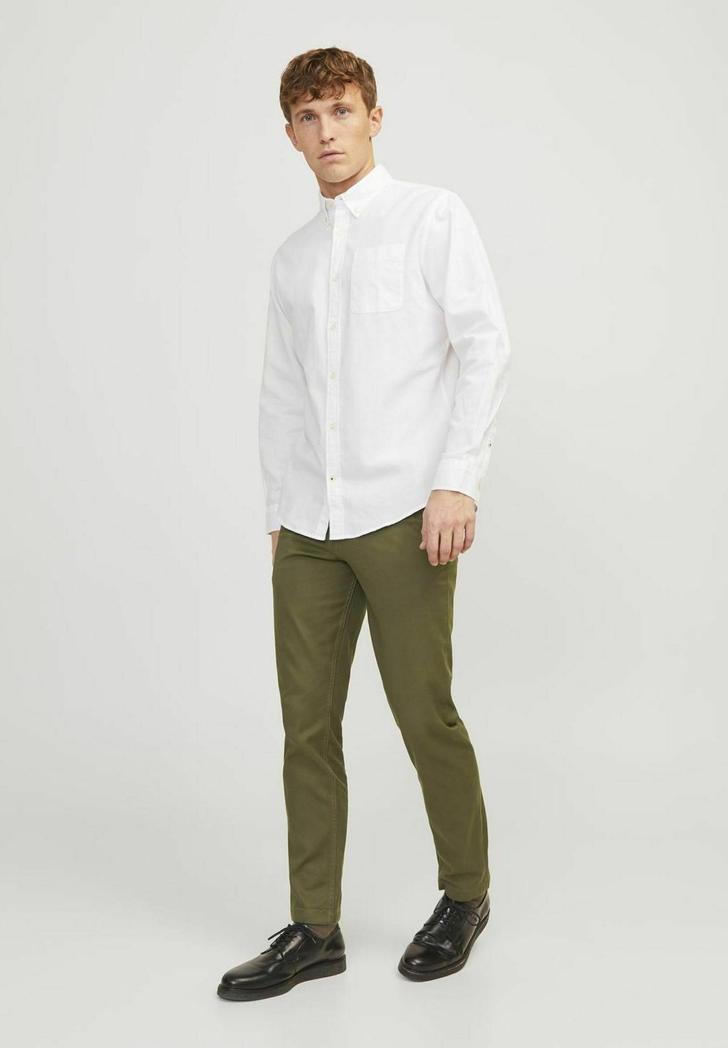 

Чиносы MIT REGULAR FIT Jack & Jones, оливковый