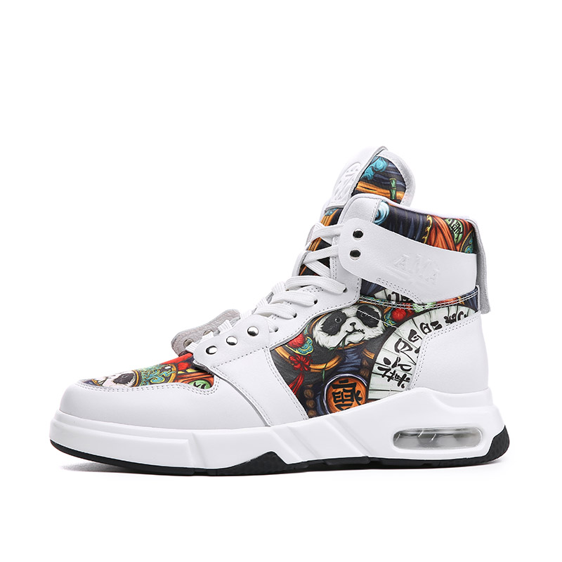 

Высокие повседневные кроссовки мужские белые Babinda, 28711 с подкладкой из белого флиса