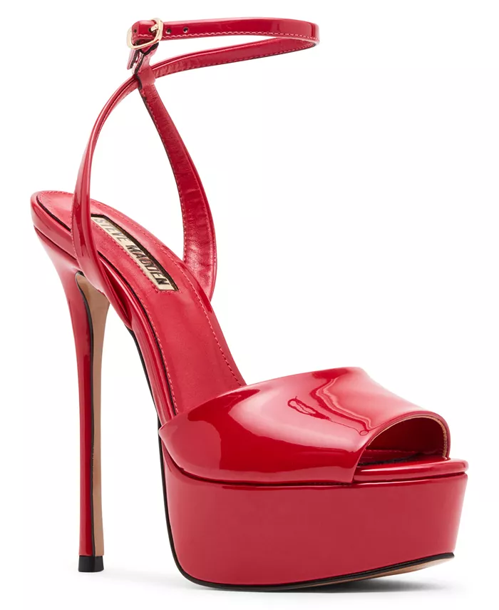 Босоножки Jezzica на платформе с открытым носком и высоким каблуком Steve Madden, черный
