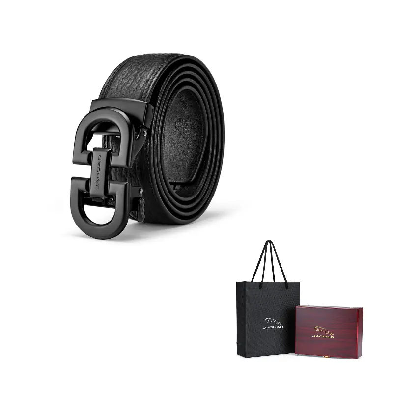 

JAGUAR Ремень из натуральной кожи для мужчин черный 3.5 см, Black