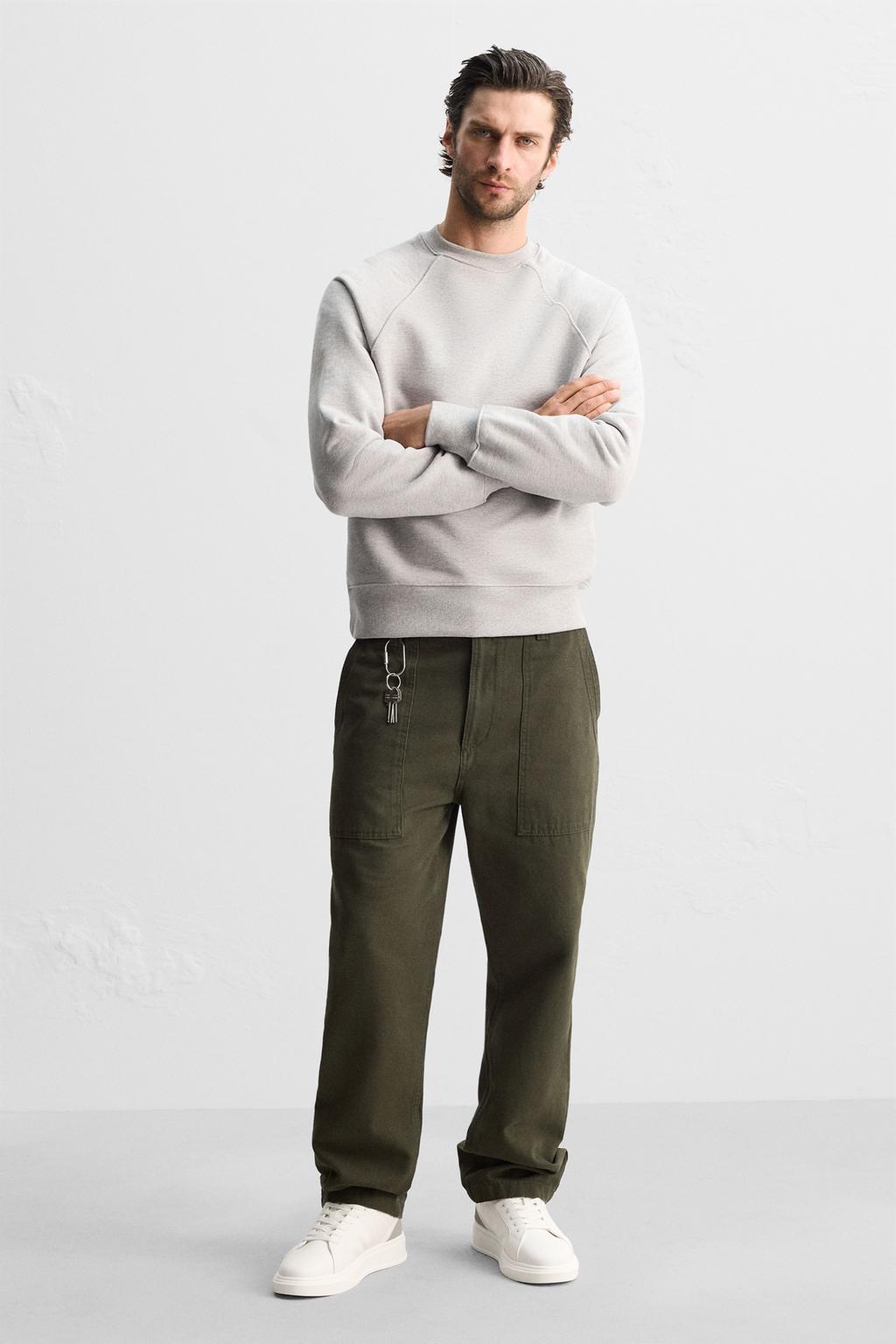 

Кроссовки с деталями на пятке ZARA, бордовый красный
