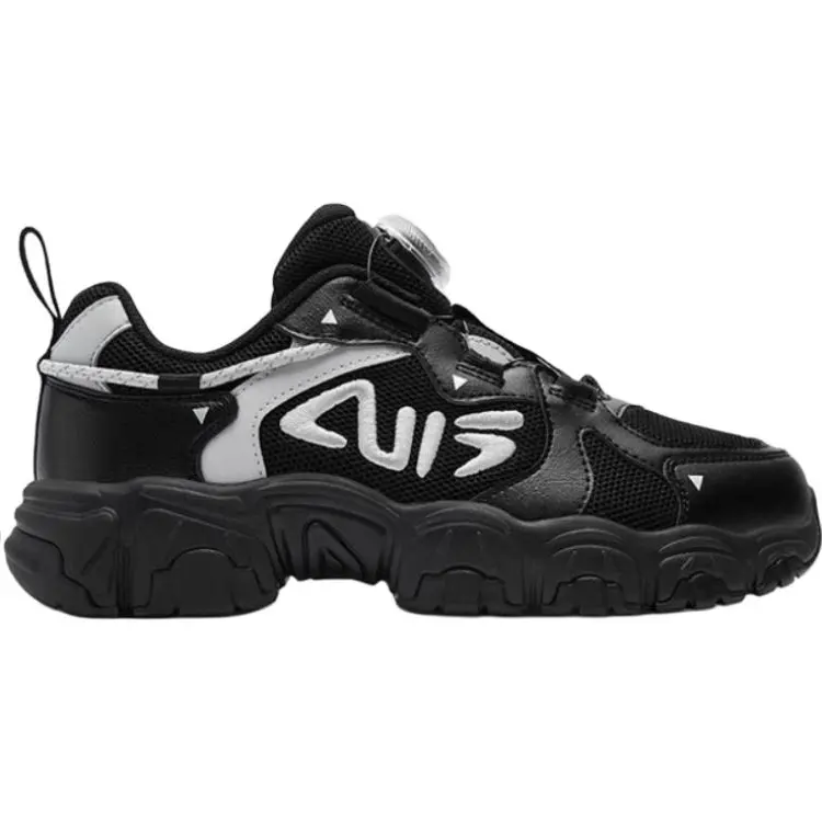 FILA KIDS Детские кроссовки Fila Cat Paw с низким верхом, устойчивые к ударам и истиранию, черные — фото 4