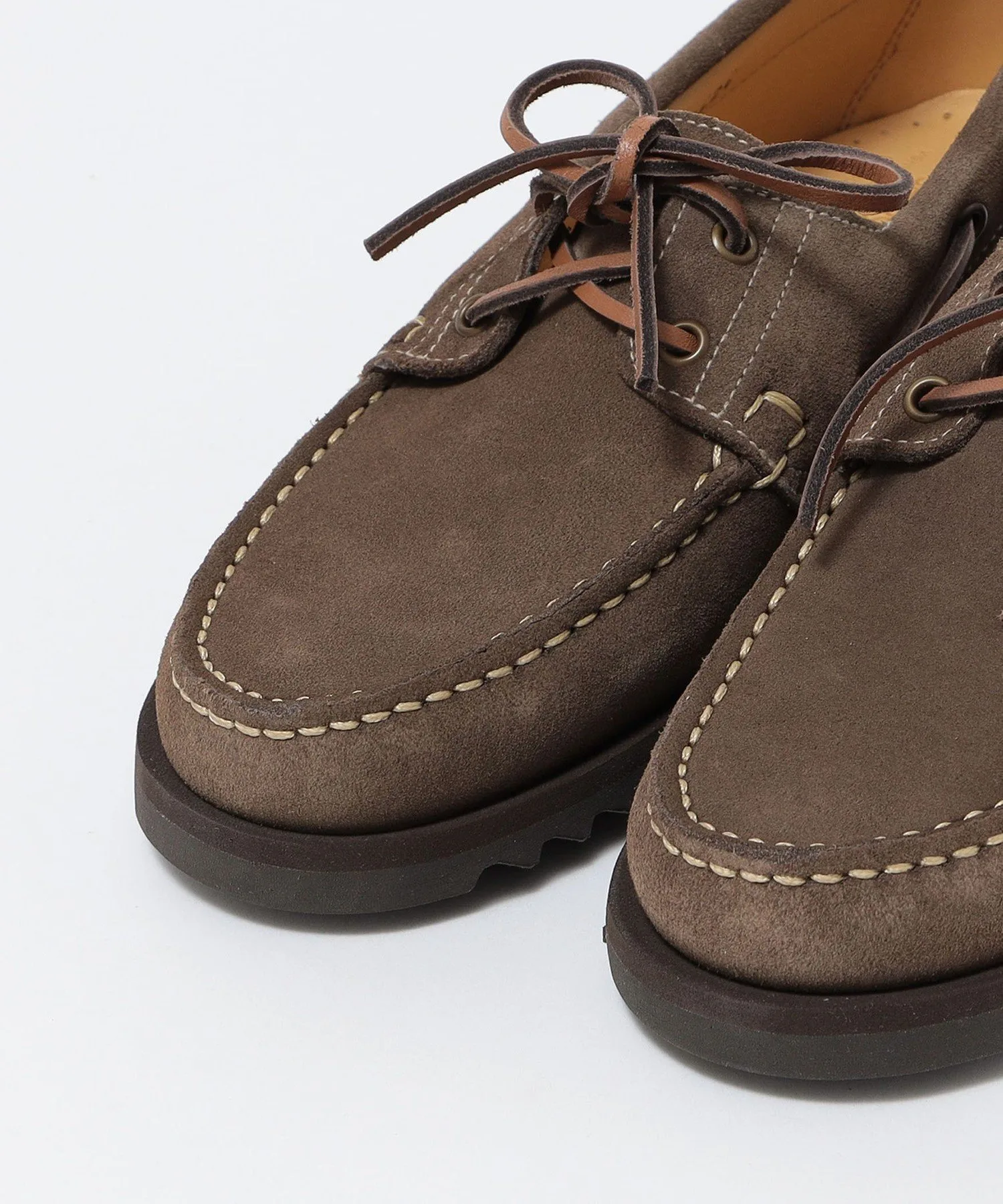 PARABOOT: Замшевые спортивные палубные ботинки BARTH SHIPS MEN, Khaki — фото 4