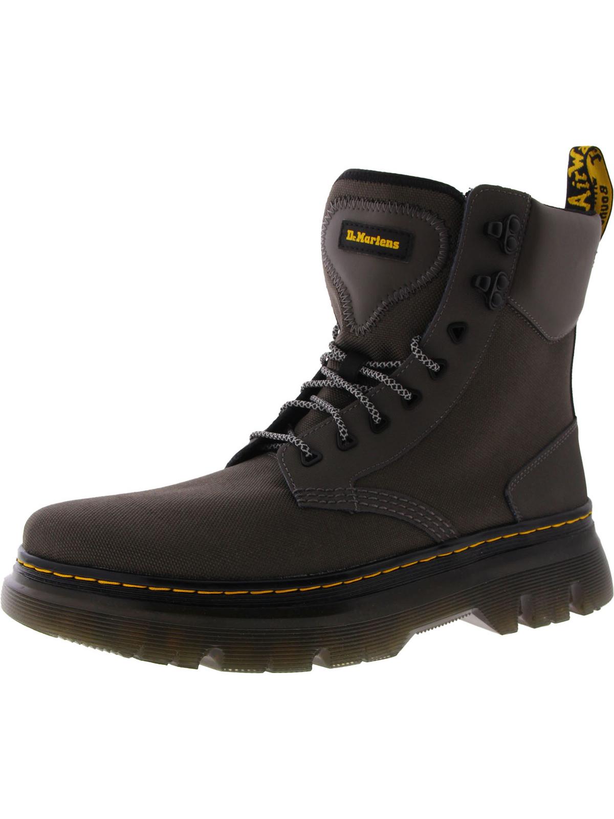 

Tarik Мужские ботинки на платформе с круглым носком и шнуровкой Dr. Martens, цвет gunmetal