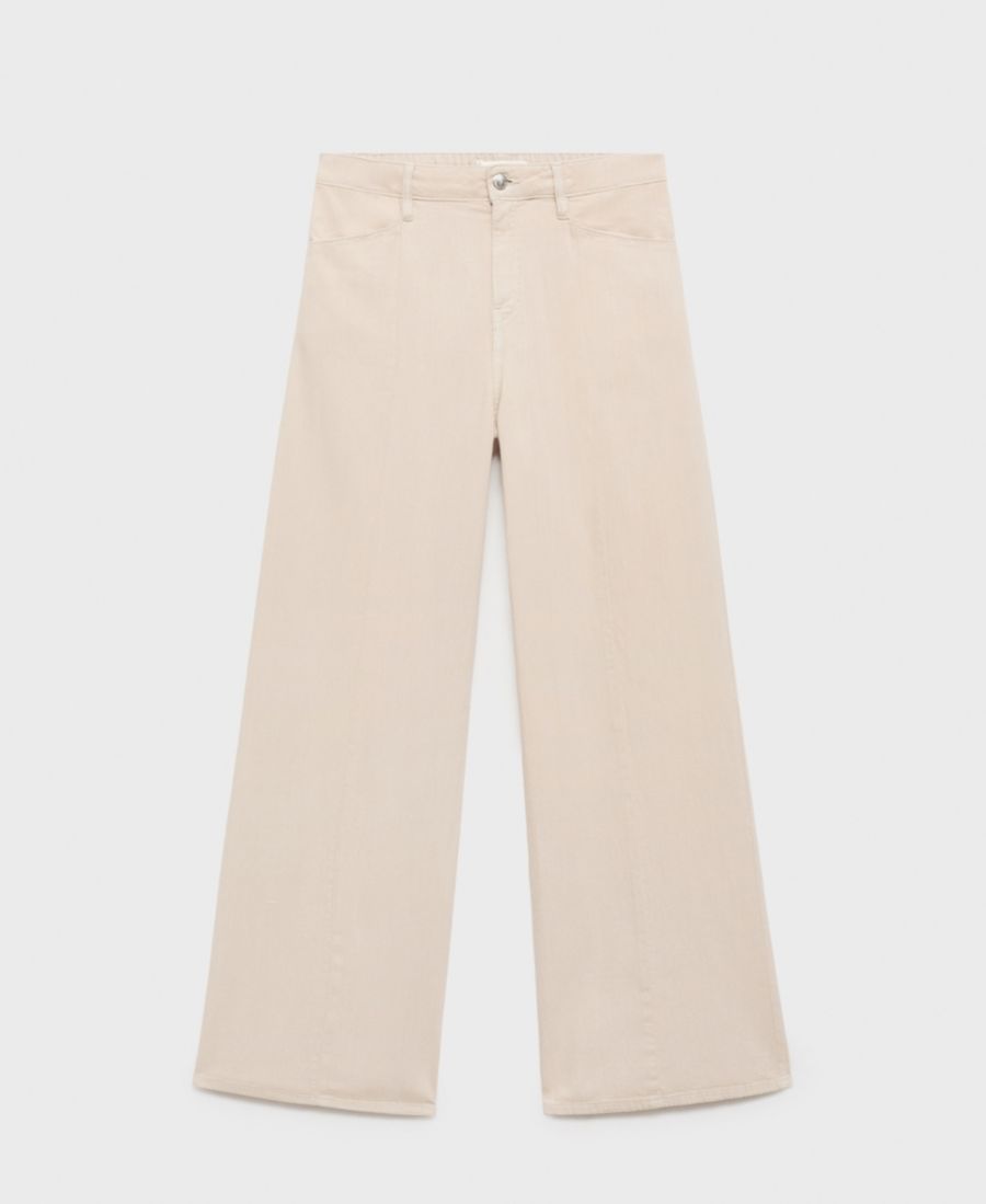 

Женские джинсы прямого кроя со средней посадкой MANGO, Sand