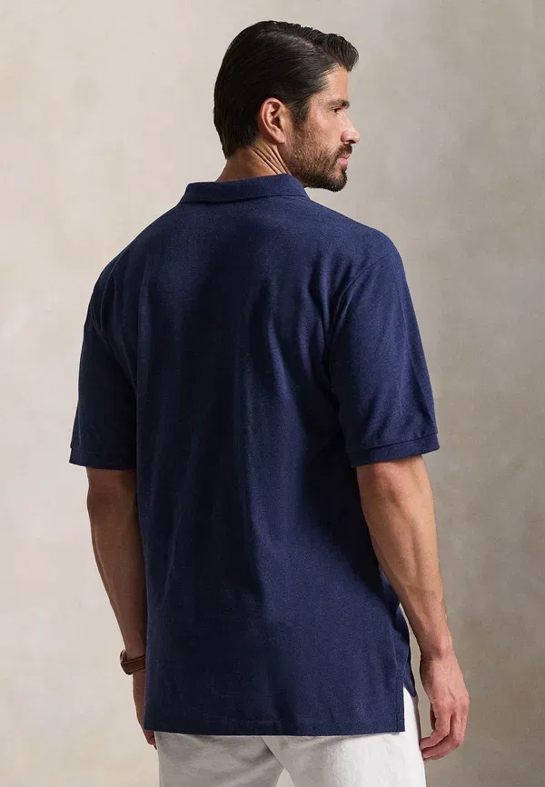 Футболка поло Polo Ralph Lauren Big & Tall, весенний синий меланж — фото 3
