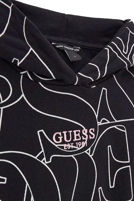 Худи Guess, черный — фото 3