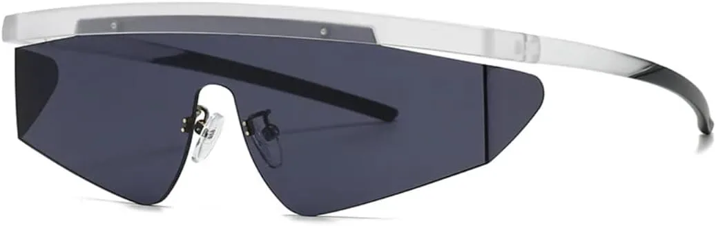 

Роскошные женские солнцезащитные очки с интегрированной полуободковой оправой, модный цвет, мужские очки с защитой от УФ-излучения UV400 TYUVIVO, Transparent