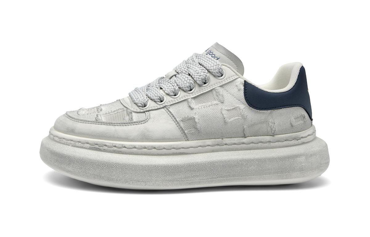 

Обувь для скейтбординга мужская низкая HLA, White Blue