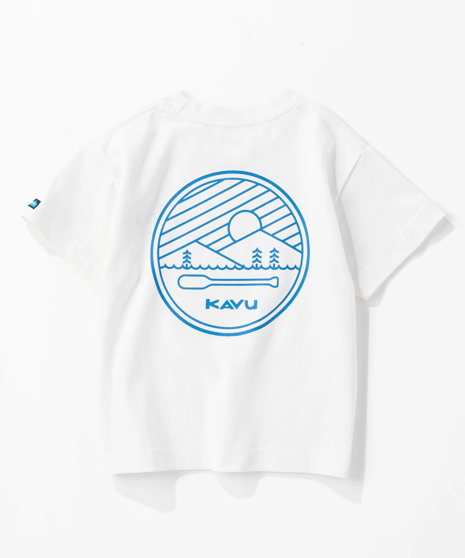 Детская футболка с принтом K's Paddle Logo KAVU белая