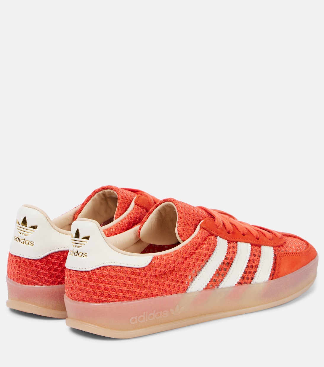 Gazelle Кроссовки Indoor с кожаными вставками Adidas, Glory Amber/Off White/Magic — фото 2