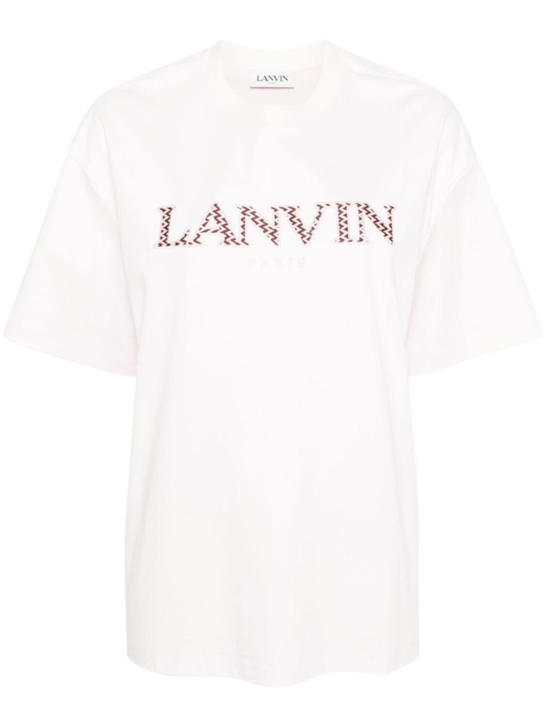 

Lanvin футболка с нашивкой-логотипом, розовый