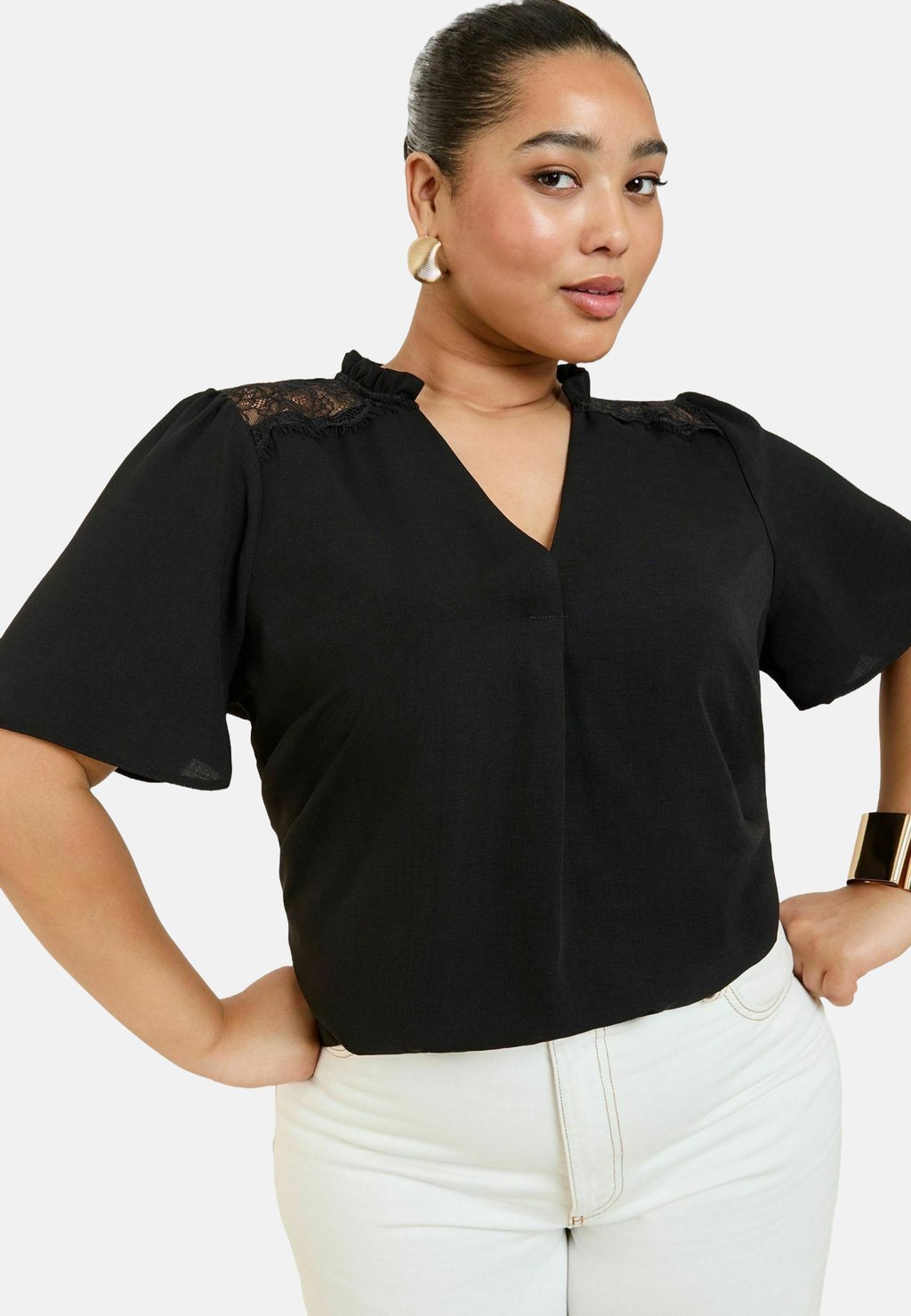 

Блуза PLUS SIZE FIT - SHORT SLEEVE Friends Like These, черный