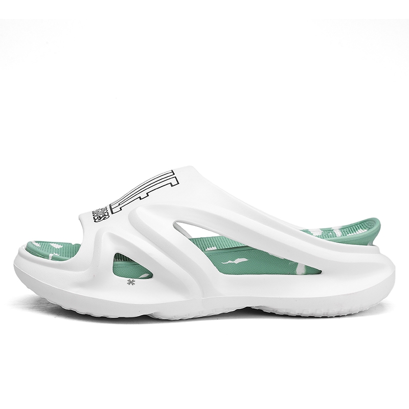 

Детские шлепанцы с противоскользящей амортизацией для подростков YUZHAOLIN, белый/зеленый