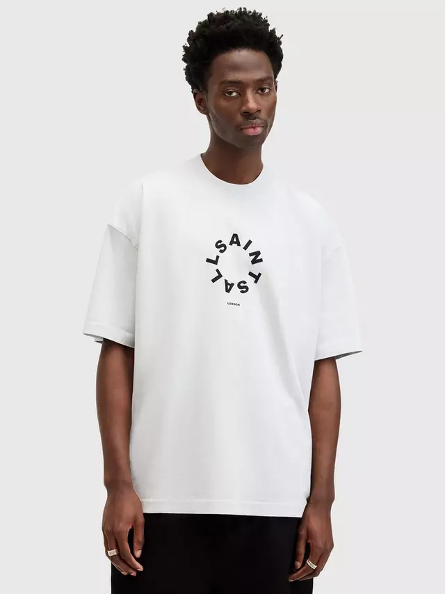 

Футболка AllSaints Tierra Organic Cotton Crew Neck, цвет cool/grey