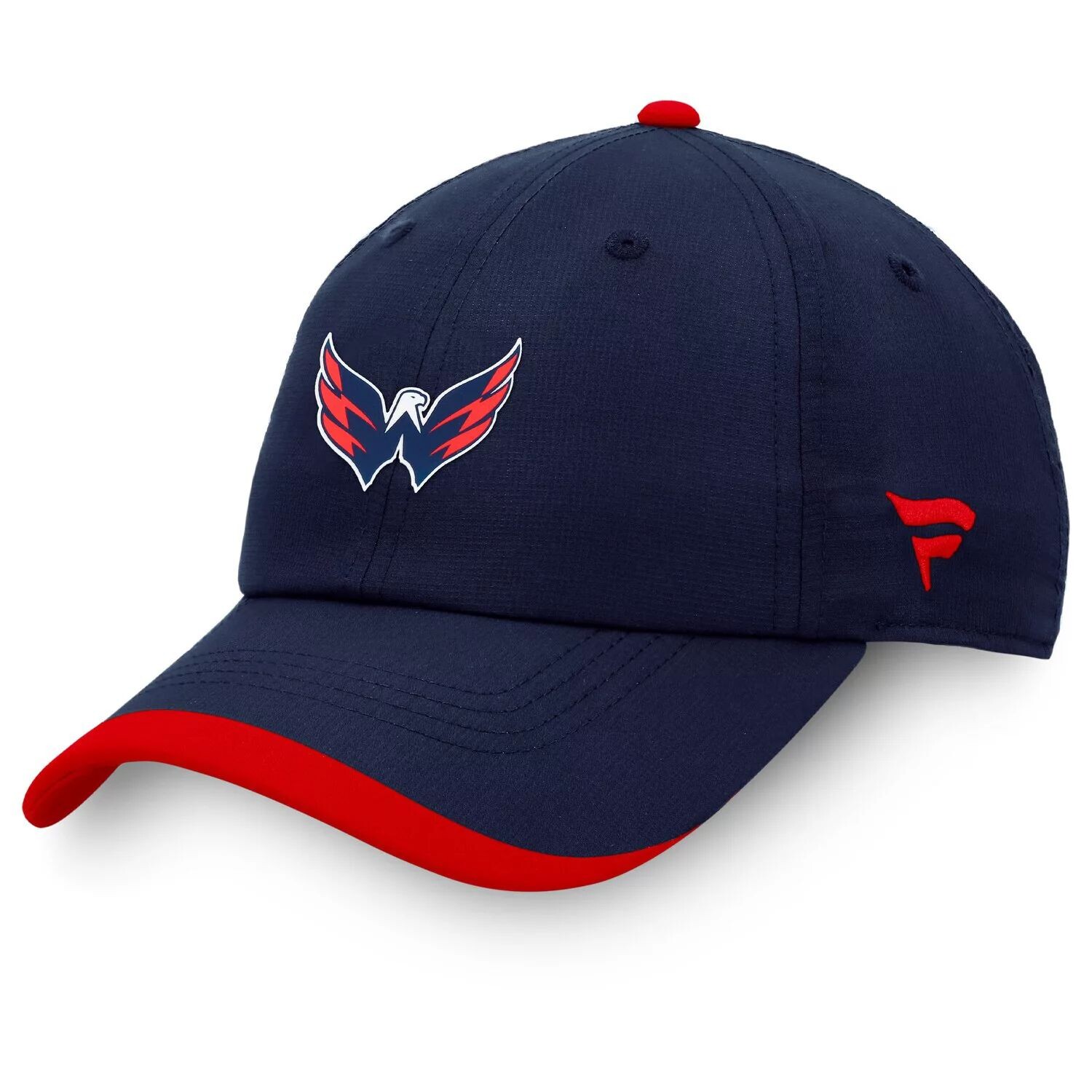 

Мужская регулируемая шапка темно-синего цвета с фирменным логотипом Fanatics Washington Capitals Authentic Pro Rink Pinnacle