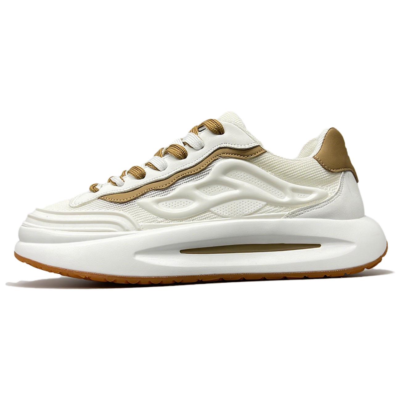 

ZUOSAISI Мужские низкие массивные кроссовки White Camel, цвет White Camel