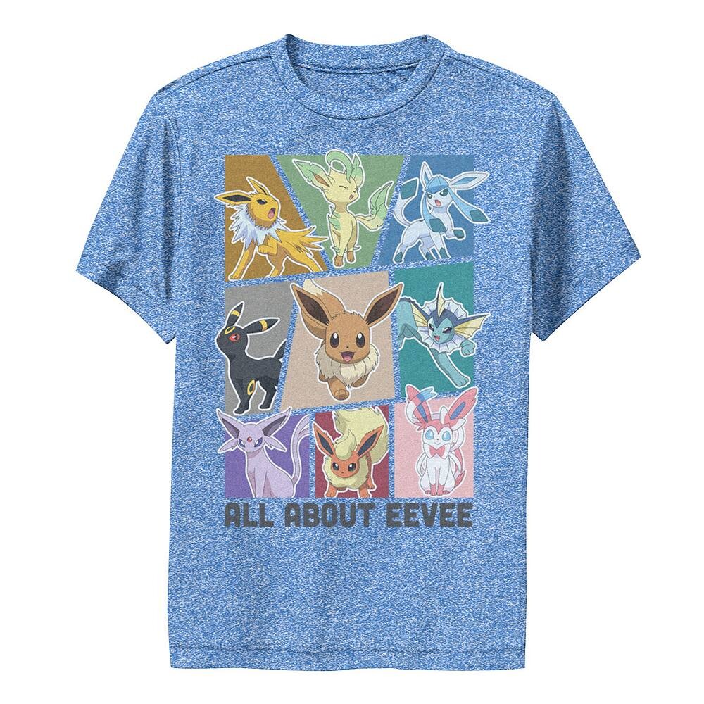 

Футболка Pokemon All About Eevee Boxes для мальчика Licensed Character, цвет Royal Heather