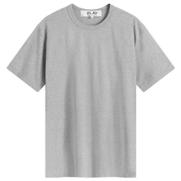 

Футболка с логотипом в виде сердца на красном шее Comme Des Garçons Play, серый