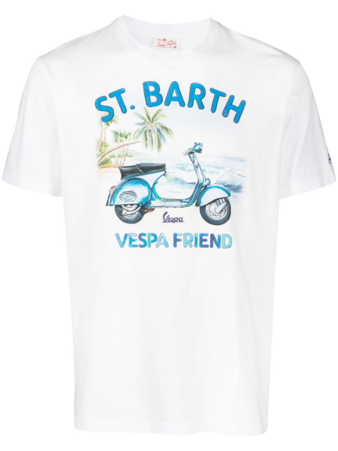 

Футболка с принтом MC2 Saint Barth, белый