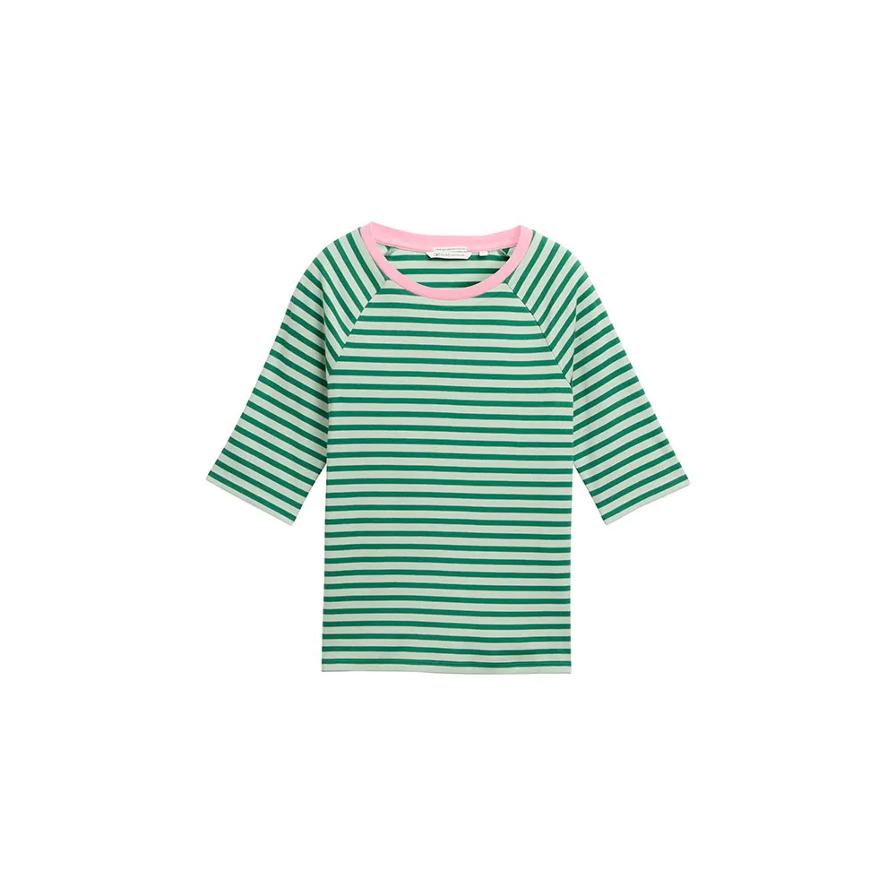 

Футболка с коротким рукавом Tom Tailor Striped Raglan, зеленый