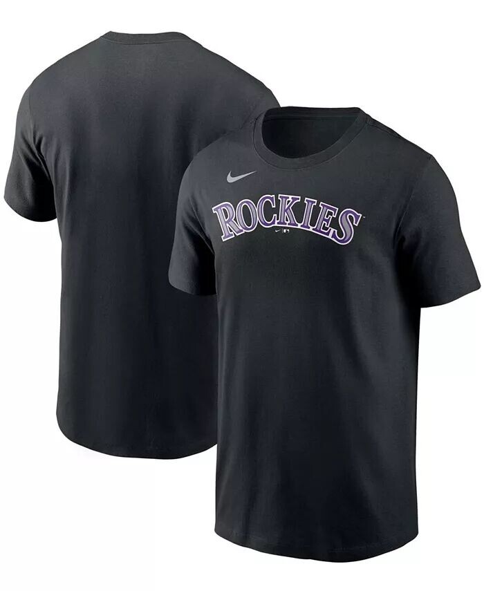 

Мужская черная футболка с надписью Colorado Rockies Team Nike, черный