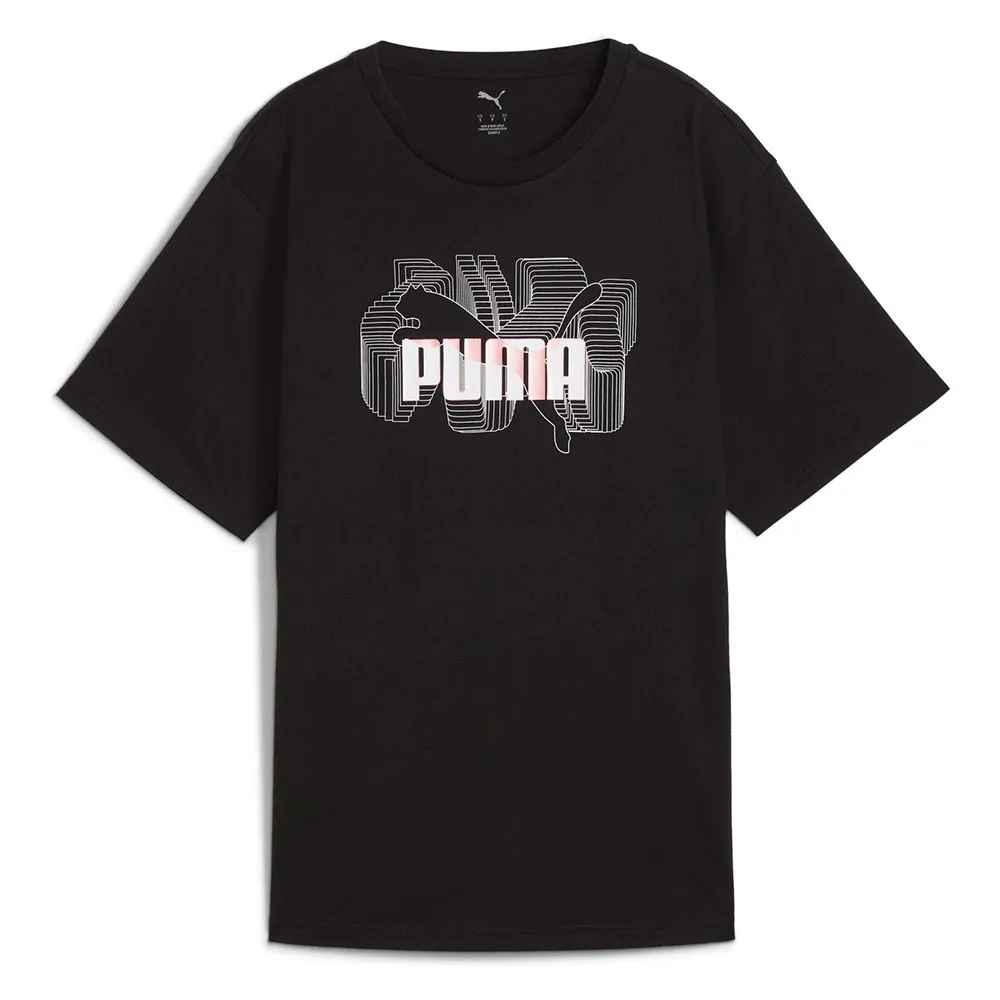 

Футболка с коротким рукавом Puma Stacked No. 1 Logo Relaxed Fit, черный