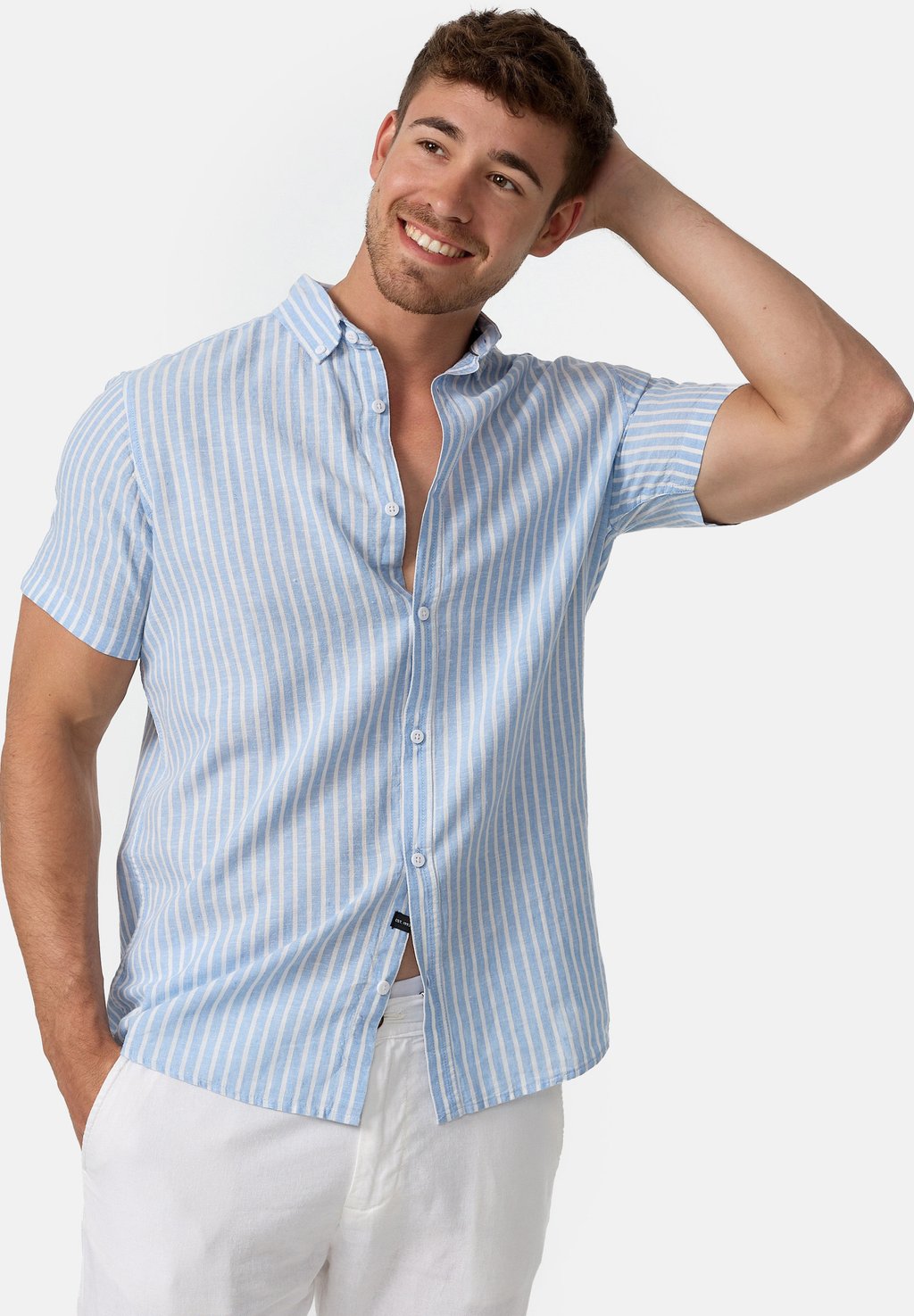 

Рубашка KURZARM INBRAVIDA INDICODE JEANS, светло-голубой